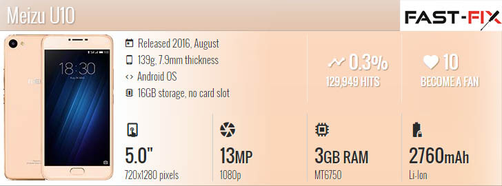 Ремонт Meizu U10